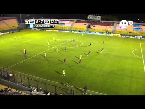 Chile 0 - 3 Colombia Gol de Ferney Otero Sudamericano Sub 20 Uruguay 2015