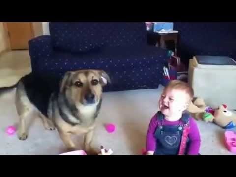 The dog and the kid . SO CUTE