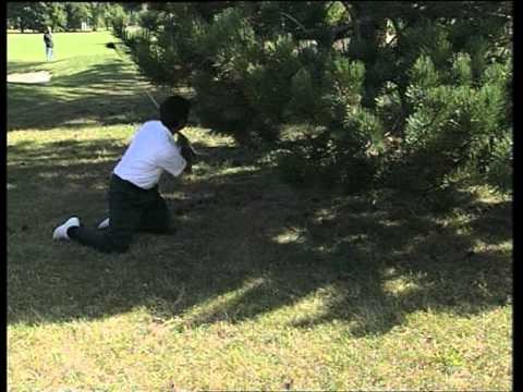 Amazing golf shot - Ballesteros on his knees