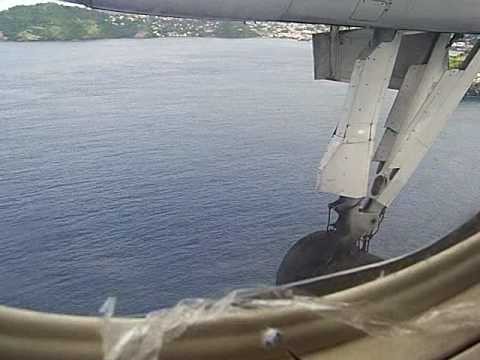 SVD LIAT Dash 8 Landing Kingstown St. Vincent Bombardier