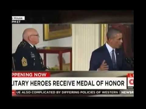 President Obama Gives Highest Military Medal to Soldier Who Kills Up To 175