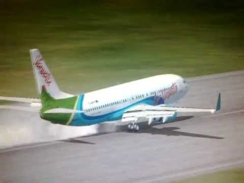 Air Vanuatu 737 Landing