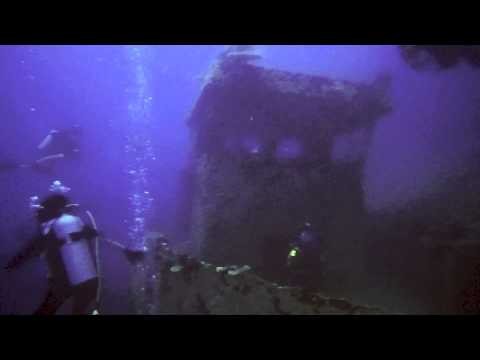 redfilter results at 35 meters on a vanuatu wreck dive