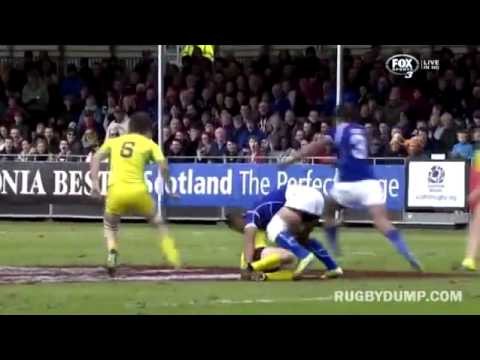 lolo lui smashes james stannard at the gasgow 7s
