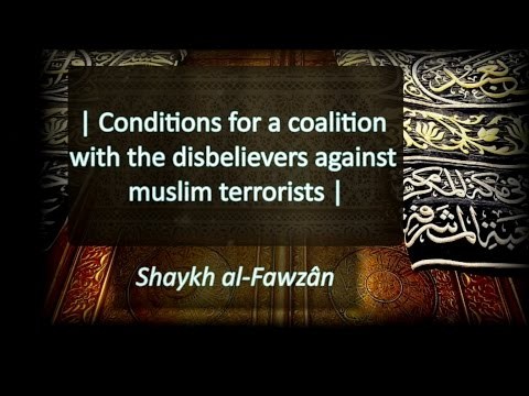 Conditions for a coalition with the disbelievers against muslim terrorists 