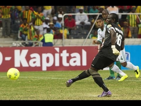 Kennedy Mweene (Zambia) GK scores a beautiful penal