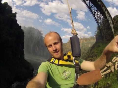 Victoria Falls Bungee Jump in Time Lapse (Bonus Footage)