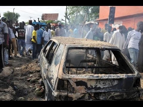 Explosives strapped to girl kill 20 people at Nigerian market