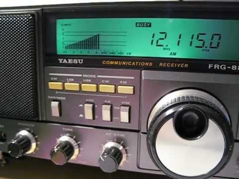 12115 khz Zimbabwe Community Radio received with a Yaesu FRG 8800 in German