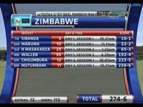 Zimbabwe Batting Highlights - Zimbabwe Vs Bangladesh 1St Test Day 2 Highlig