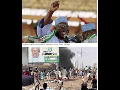 Nigeria elections: Blast hits Jonathan rally in Gombe